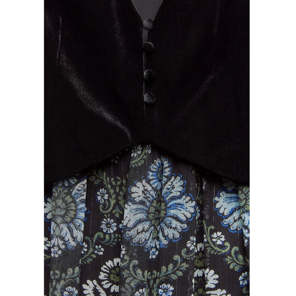 Zara PRINTED DRESS WITH VEST - Picture 7 of 8